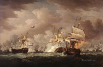 Landscapes Painting - the naval war warships